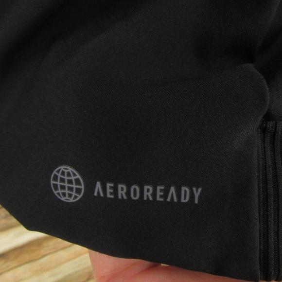 Adidas Aeroready Black Zipper Front Jacket Unisex M - Picture 12 of 16